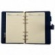 FASHION Pocket Organizer Planner Bőr Filofax napló Notebook Blue I9G9