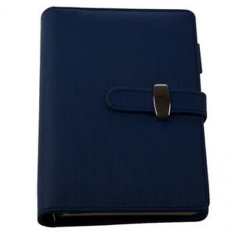 FASHION Pocket Organizer Planner Bőr Filofax napló Notebook Blue D4L9