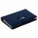 FASHION Pocket Organizer Planner Bőr Filofax napló Notebook Blue D4L9