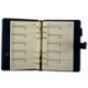 FASHION Pocket Organizer Planner Bőr Filofax napló Notebook Blue D4L9