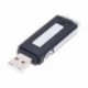 Fekete Mini 4 GB-os USB digitális audio hangrögzítő diktafon flash meghajtó lemez K3G6