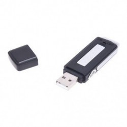 Fekete Mini 4 GB-os USB digitális audio hangrögzítő diktafon flash meghajtó lemez P2B0