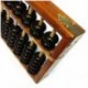 Vintage stílusú kínai fa abacus, kínai szerencsés számológép C1X6