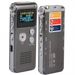 8 GB-os LCD 650Hr digitális hangrögzítő diktafon MP3 újratölthető kém CT S8D C2X8
