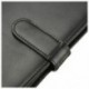 Fekete A4-es ügyvezetõ konferencia mappa portfólió PU Leather Document Organize X6Q5