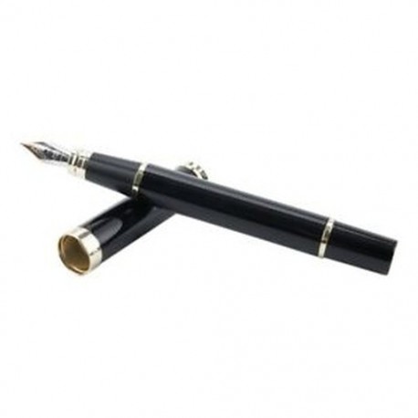6X (Jinhao 500 író tollal töltött toll tolltartó toll 0,5 mm, fekete Y4G6)