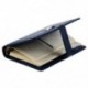 3X (FASHION Pocket Organizer Planner Bőr Filofax Napló Notebook Kék T9Q9)