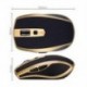 4X (Divat egér, újratölthető vezeték nélküli Mini Bluetooth 3.0 1600Dpi optikai GG1N5