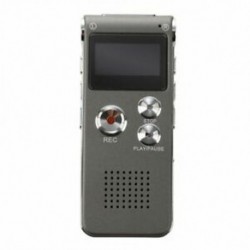 2X (8 GB-os LCD 650Hr digitális audió felvevő, diktafon, MP3, újratölthető kém U1I6)