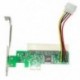 4X (PCI-Express és PCI adapterkártya PCI-E X1 / X4 / X8 / X16 bővítőhely, 4 tűs PowerD4S4