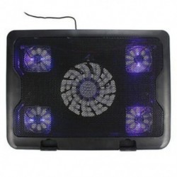 2X (Új USB rajongók kék LED laptop hordozható laptop hűtőlap O6H1)
