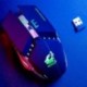 8X (Ziyou Lang Mouse Raton 2,4 GHz vezeték nélküli Led némító, újratölthető USB-játék N3A1