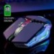 8X (Ziyou Lang Mouse Raton 2,4 GHz vezeték nélküli Led némító, újratölthető USB-játék N3A1
