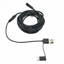 8X (3 az 1 HD-os 7 mm-es Android mobiltelefonos számítógép kettős felhasználású, vízálló Endoscop E4L4.)