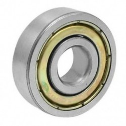 1X (6200ZZ 2 fémpajzsok, mélyhornyú golyóscsapágy, 10 mm x 30 mm x 9 mm, P1E2)