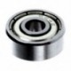 2X (4 * 13 * 5 mm-es tömítésű mélyhornyú fém golyóscsapágyak 624Z, ezüst E7Q8) M4W2