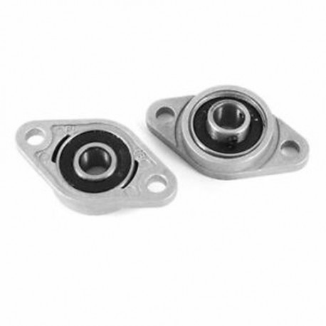 KFL08 Karimás csapágy / golyóscsapágy, cink-alumínium ötvözet, 8 mm, 2 db S4V9