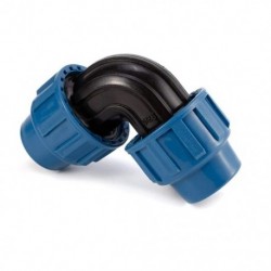 1X (25 mm-es csatlakozás ELBOW / ELBOW 90 fokos csatlakozás a tömörítés, TUBUL M0D2