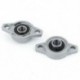 2PCS KFL000 cink ötvözet párna-csapágy 10mm G4E8