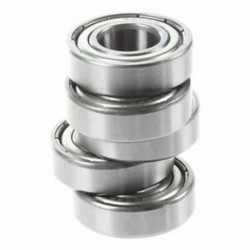 6002Z 15 x 32 x 9 mm árnyékolt fém golyóscsapágyak, 5 db, ezüst W9X9