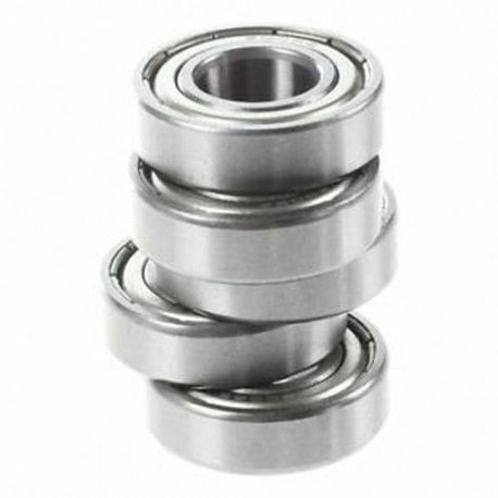 6002Z 15 x 32 x 9 mm árnyékolt fém golyóscsapágyak, 5 db, ezüst W9X9