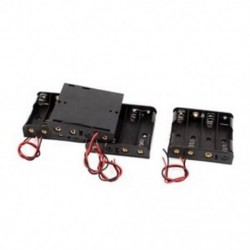 3X (4 darabos elemtartó tok fekete tok 4 x 1,5 V-os AA elemhez J3N2)