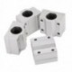 SCS8UU Lineáris mozgásgörgős csapágy CNC csúszó persely 34,5 mm hosszú, 4 db F6E5 W8E1