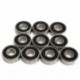2X (10 db nagyteljesítményű 8x22x7 mm-es golyóscsapágyak 608-2RS 608RS Z R-228HH X6O3)