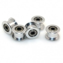 2X (GT2 3 mm-es furat nélküli alumínium fogazat nélküli fogasszíjhajtógörgő 3D nyomtatóhoz A8E5