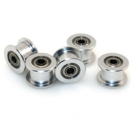 2X (GT2 3 mm-es furat nélküli alumínium fogazat nélküli fogasszíjhajtógörgő 3D nyomtatóhoz A8E5