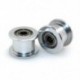 2X (GT2 3 mm-es furat nélküli alumínium fogazat nélküli fogasszíjhajtógörgő 3D nyomtatóhoz A8E5