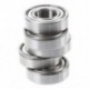 2X (6002Z 15 x 32 x 9 mm árnyékolt fém golyóscsapágyak, 5 db, ezüst B5V8) W3C1