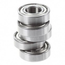 2X (6002Z 15 x 32 x 9 mm árnyékolt fém golyóscsapágyak, 5 db, ezüst B5V8) W3C1