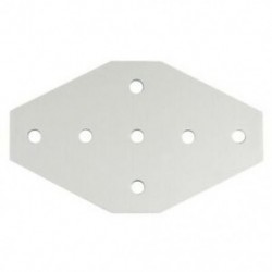 3X (7 lyukú keresztcsatlakozó lemez 100x60x4Mm alumínium profil tartozékok V L7A2-hez