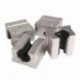 4 x SBR12UU 12 mm-es alumínium Linear Router csapágyblokk, ezüst M1K3