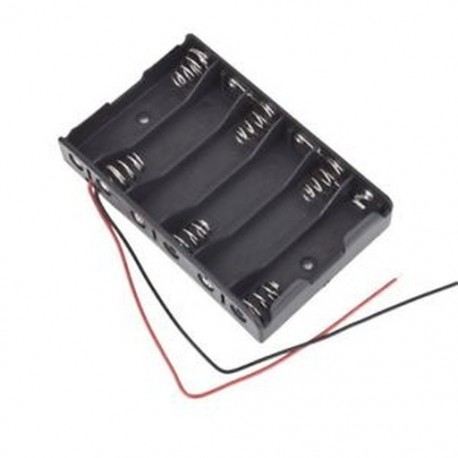1X (új 6 x 1,5 V AA 2A CELL akkumulátor tartó doboz 9V tok, A4G8