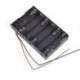 6x1.5V AA 2A CELL elem akkumulátor tartó tárolódoboz 9V tok   vezetékes huzal B E1A6