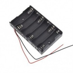 2X (új 6 x 1,5 V AA 2A CELL elem akkumulátor tartó doboz 9V tok Wit P5L3