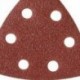1X (20x csat Delta homokpapír párnák 90 mm háromszög alakú 40, 60, 80, 100 és 120 N3I6