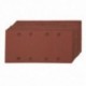 120 Grit (közepes) csiszolólap 1/3 csiszoló 93mm x 190 mm kampó és hurok 10 Pa I4Q2
