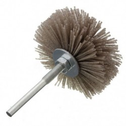 6 mm-es szár, 80 mm-es diabrafényes nylon kerékkefe famegmunkáló lengyel padcsiszoló Z8Z2