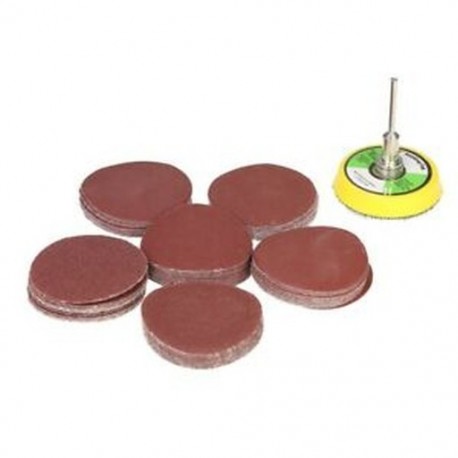60 db csiszolópapír-csiszolókorong 50 mm polírozó pad adapterrel, F1R8 szemcsék