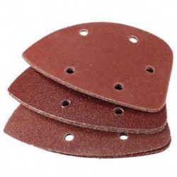 2X (10 db háromszögletű kampó és hurok 60 80 120 Grit csiszolókészlet, W8A1 csiszolópapír