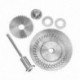 3X (6 db 22-44 mm-es HSS körfűrészlap-vágókorong-készlet 2 tömítéssel az X8V1-hez)