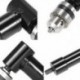 Vezeték nélküli derékszögű fúró csatlakozó adapter 3/8 hüvelykes 8 mm-es W4I8 kulcsos tokkal