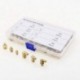 100db hidraulikus sárgaréz Zerk zsírzógumi melltartó szerelvénykészlet M6 / M8 / M10 Mach I4G5
