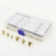 100 db hidraulikus sárgaréz Zerk zsírzógumi melltartó készlet M6 / M8 / M10 Mach R8B7