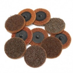 5X (10 db 60 Grit 2 hüvelyk (50 mm) durva Roloc Roll Lock felületű csiszolókorong f H3O4