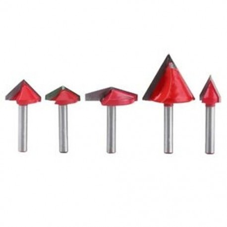 4X (5 db 6 mm-es V horonymaró CNC gravírozó marómaró 60-150 DegreK7O8