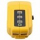 8X (DCB091 Li-on akkumulátor USB töltőátalakító 12 V DC kimenő fűtött dzsekik C3E5